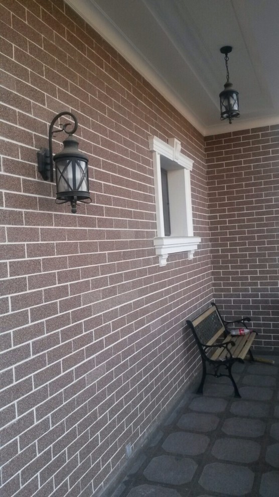 Фасад с гибким камнем