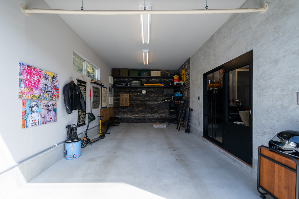 Réalisation d'un garage vintage.