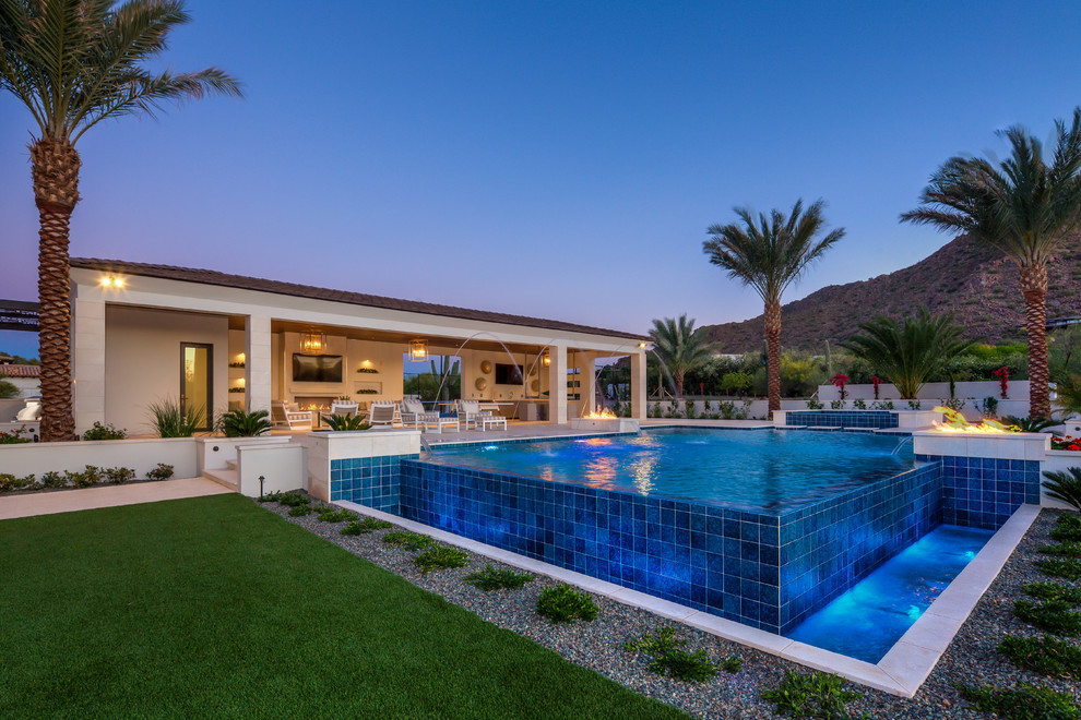 Luxe Living - Contemporary - Pool - Phoenix - by Guided Home Design