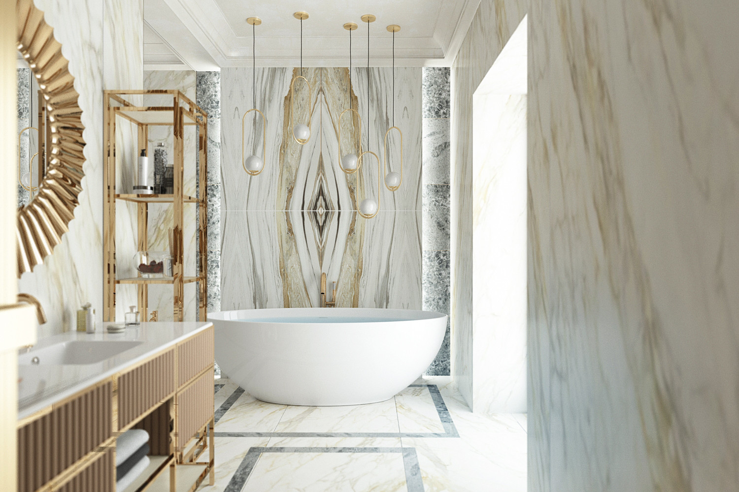 Villa  sul mare con la  vista Vesuvio