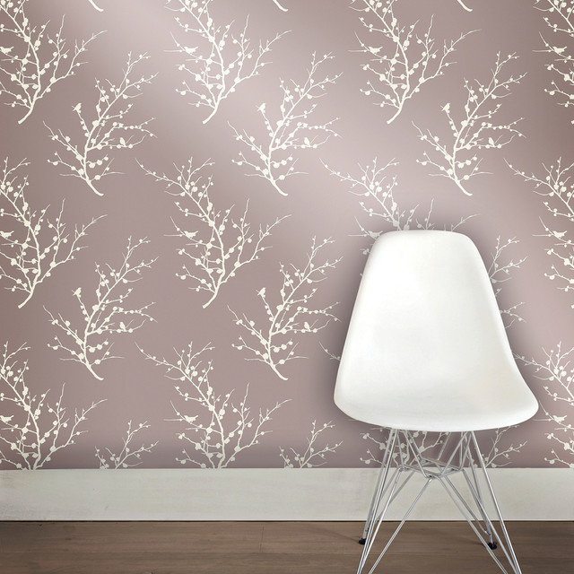 Edie, Self-Adhesive Removable Wallpaper, Champagne, 56.37 Sq. ft.