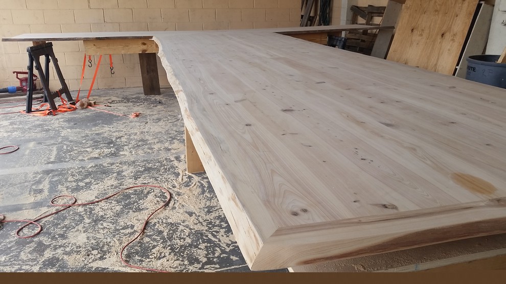 Cypress conference table & credenza