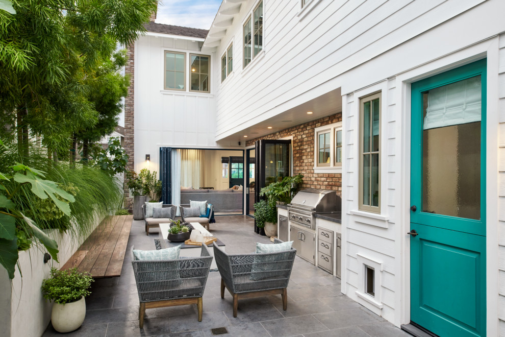 Custom Patio in Newport Beach Beach Style Patio Orange County