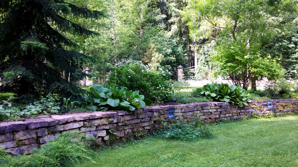 Подпорная стенка. Эффект винтажной кладки