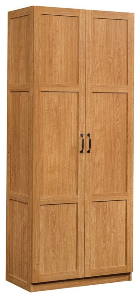 Sauder Select Engineered Wood Storage Cabinet in Highland Oak