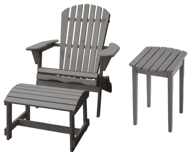 Oceanic Adirondack Chair Transitional Outdoor Lounge Sets by CTE Trading Inc. Houzz