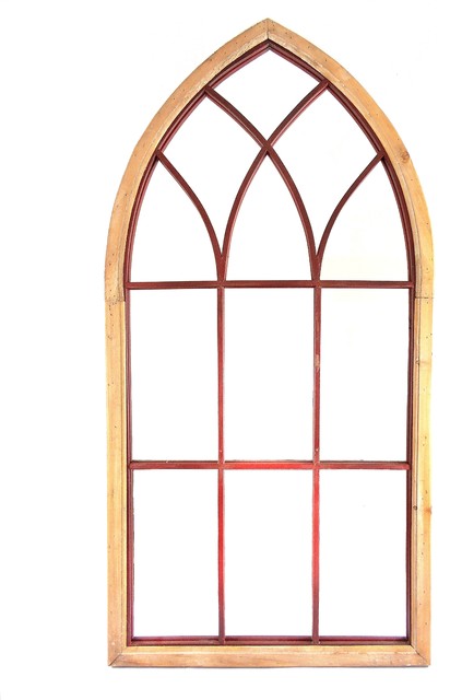 Gothic Cathedral Style Arched Wall Mirror Mediterranean Gothic Cathedral Style Arched Wall Mirror