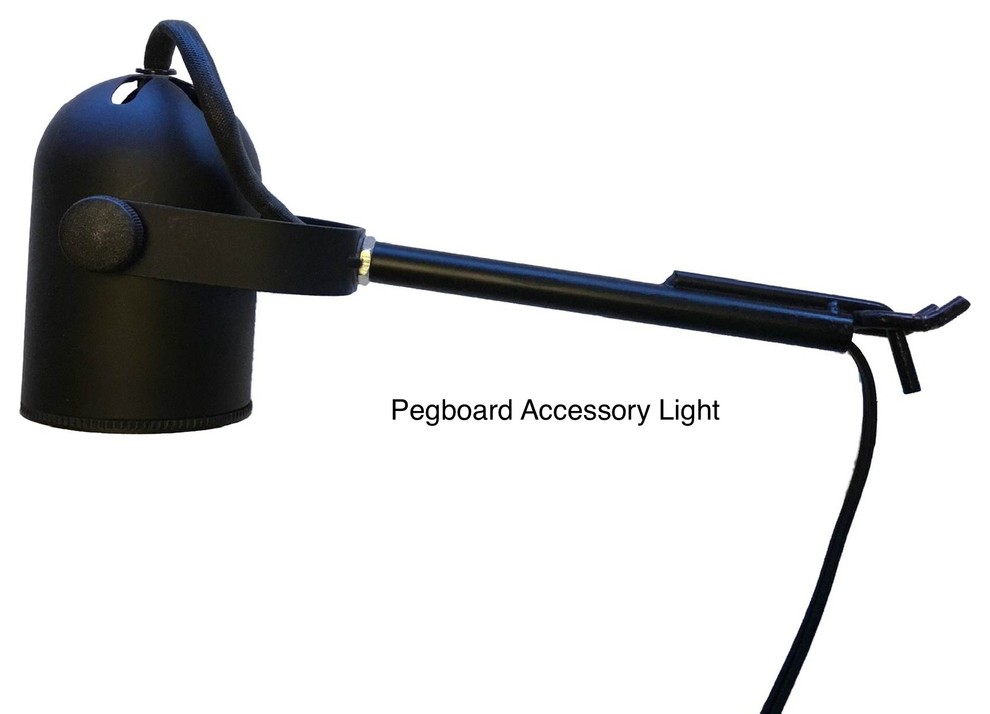 Pegboard Bracket Accessory Light LED Bulb Included Free Shipping