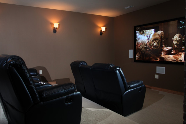  Home  Theater  Room Mediterranean Home  Theater  