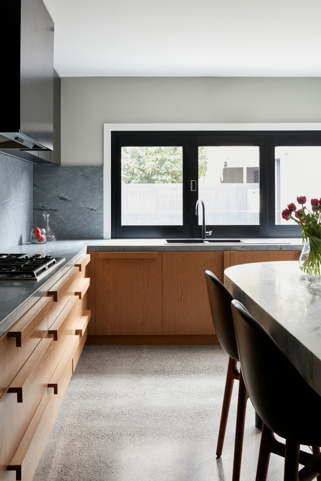 Design ideas for a contemporary kitchen in Sydney.