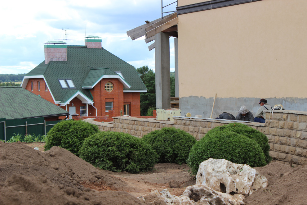 Ландшафтный дизайн участка в д. Зеленый камень (Ижевск)