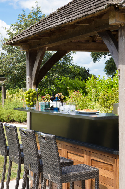 Outdoor Kitchen Project, Orchard House contemporary-courtyard