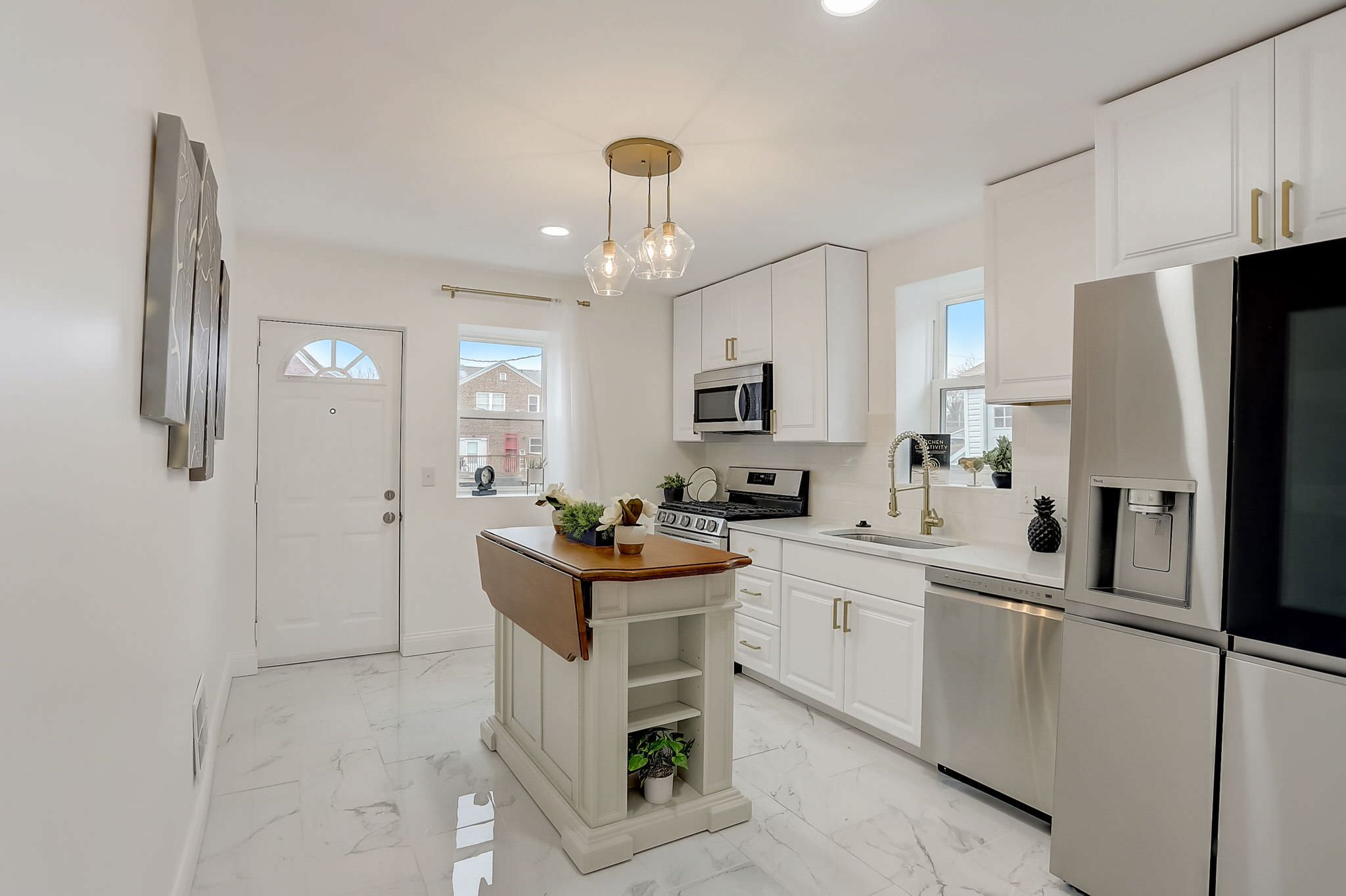 Modernized Stainless Steel Kitchen