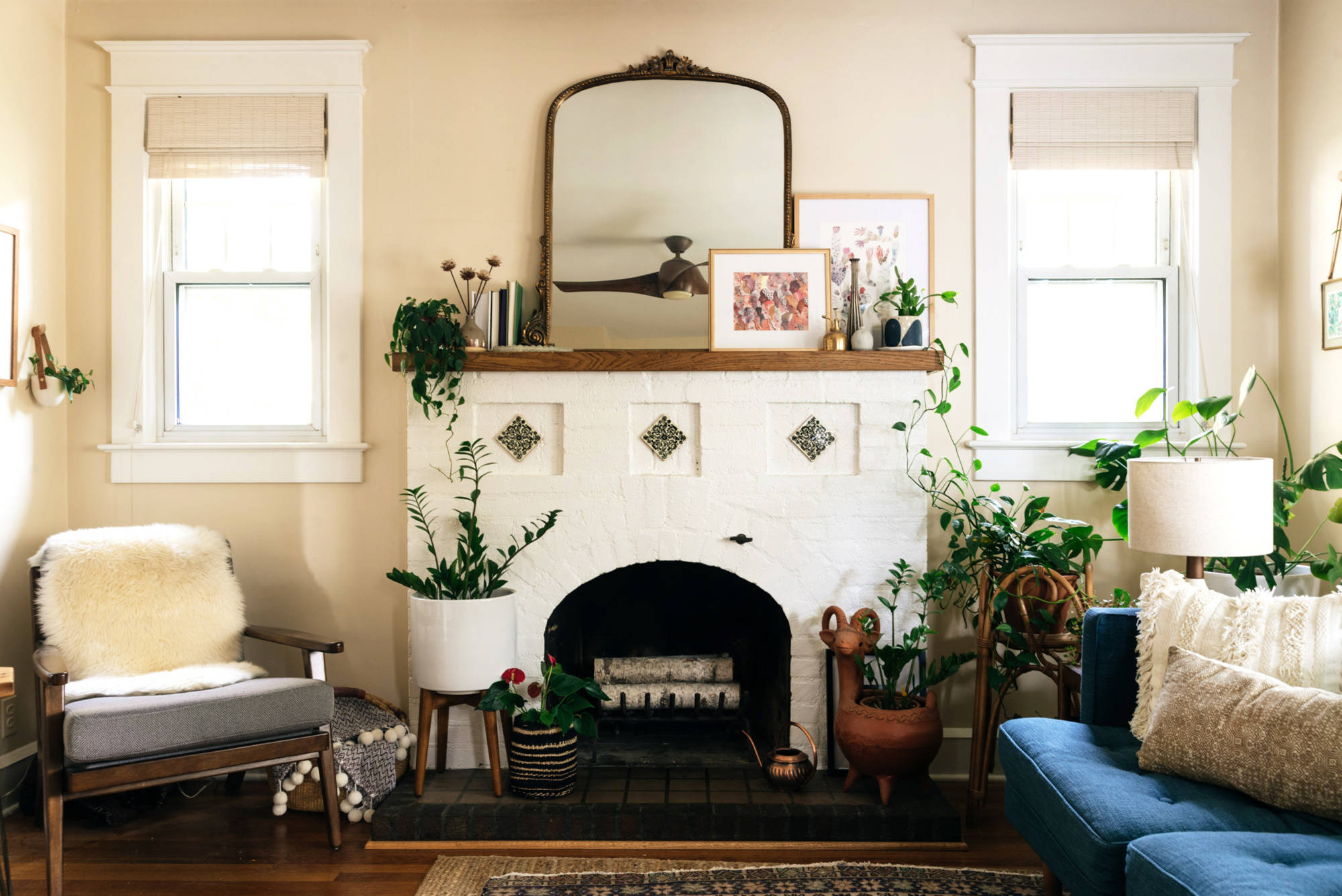 My Houzz: Houseplant-Happy in a Boho-Style D.C. Home, image size:2000x1336