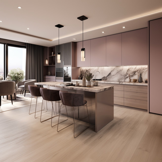 The Pink Kitchen contemporain-cuisine