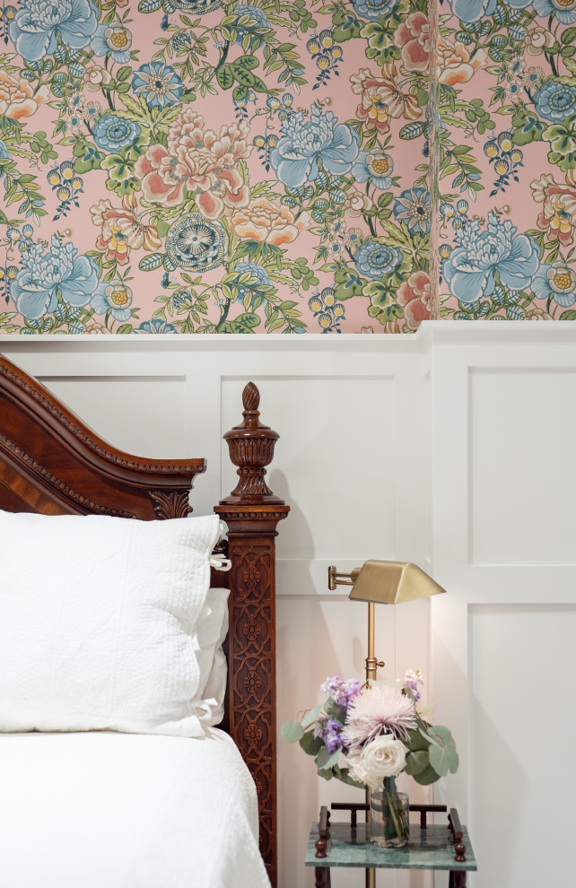 Blue Blossom | Wallpaper + Board & Batten