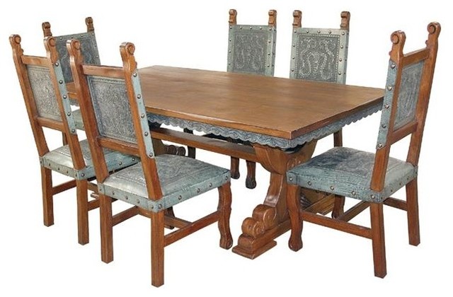 Mercedes Dining Room Table In Elegant Carved Wood