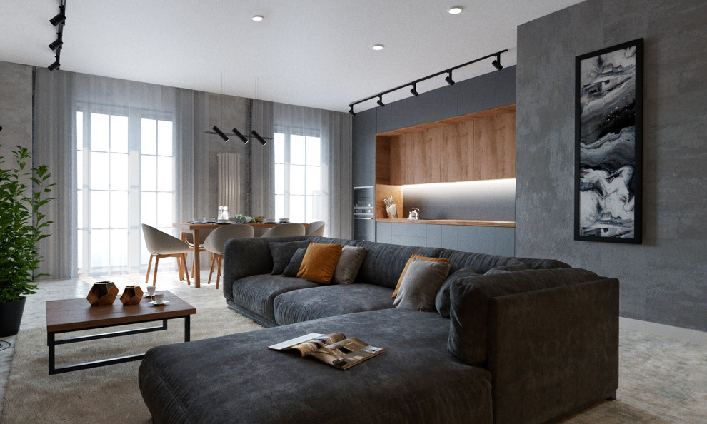 ГОРОДСКАЯ БЕРЛОГА В СОВРЕМЕННОМ СТИЛЕ