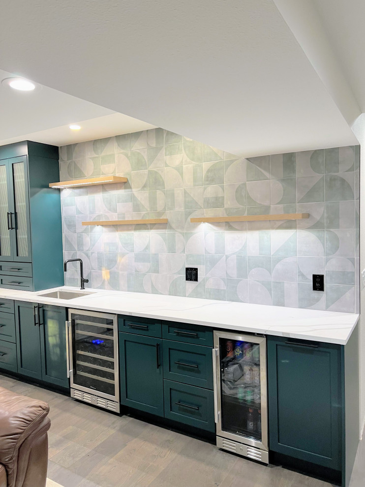 Emerald Elegance - Craftsman - Home Bar - Seattle - by Rayna Vogel ...