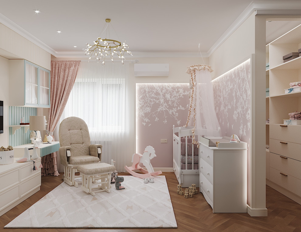 Дизайн интерьера 2го этажа загородного дома