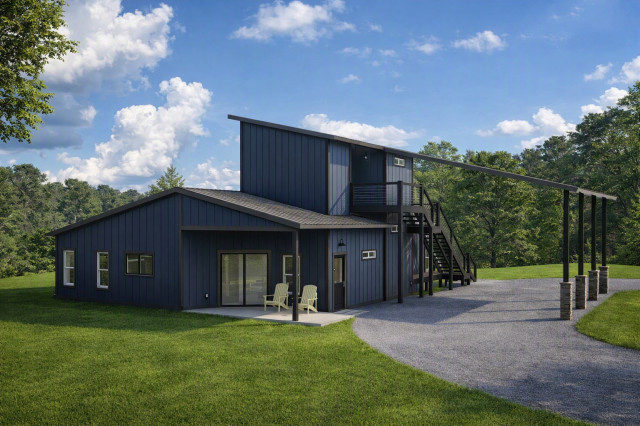 Wild Walnut Outpost rustic-rendering
