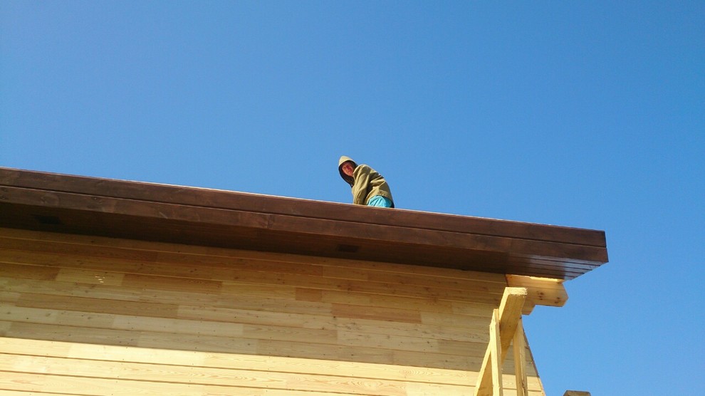 Теплый дом.Клееный брус