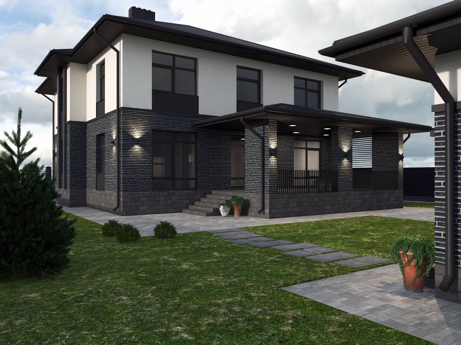 Проект дома 315  м.кв. в п. Пригородный