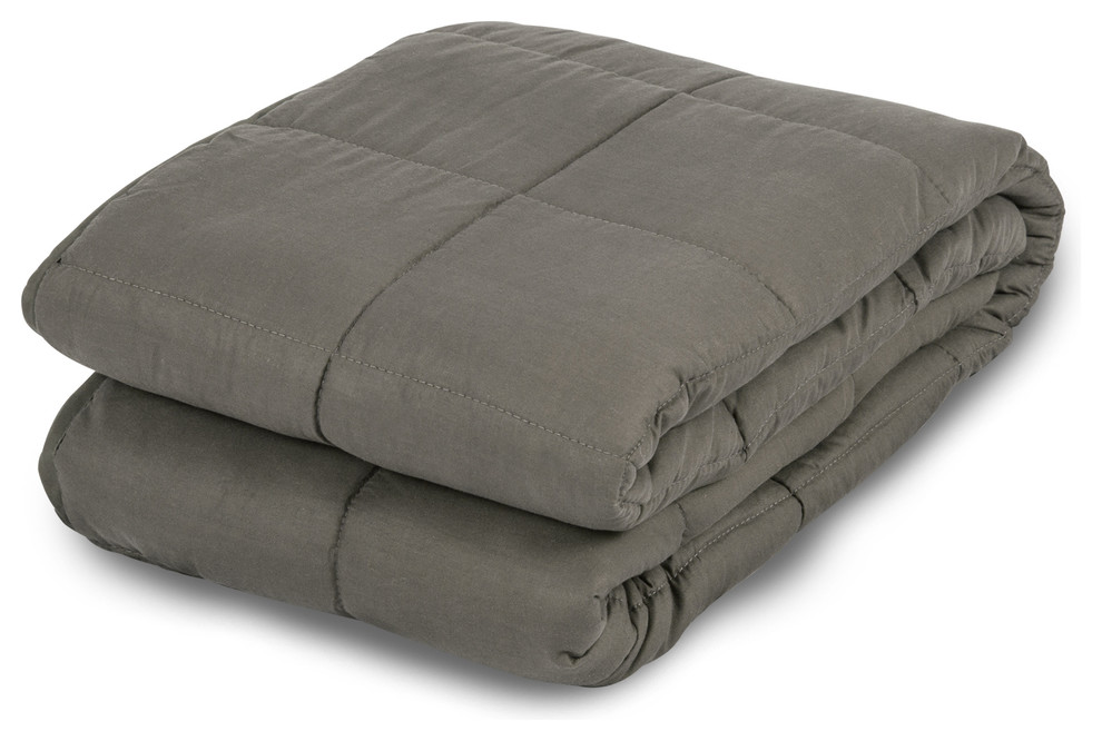 80 x60 Weighted Blanket, Gray, Queen - Transitional - Blankets - by THY