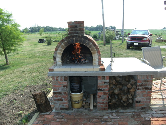 The Dearborn Family Wood Fired Brick Pizza Oven In Iowa By