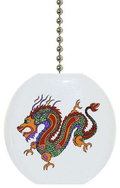 Asian Dragon Ceiling Fan Pull, Dragon Ceiling Fan Pull Cord