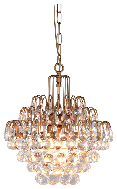 Thayer 3-Light Crystal Chandelier by Kosas Home