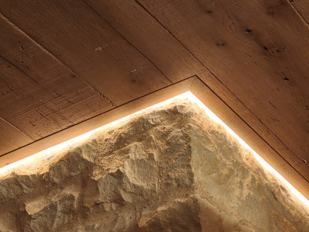 Custom Backlit Wood Ceiling