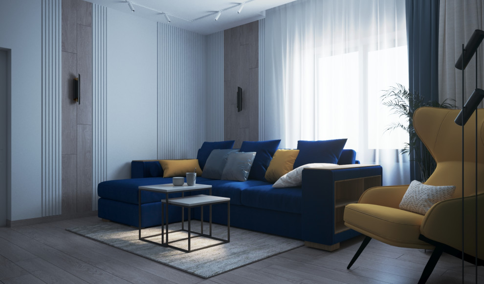 Двухкомнатная квартира г. Тюмень, ул. Дружбы_ Гостиная