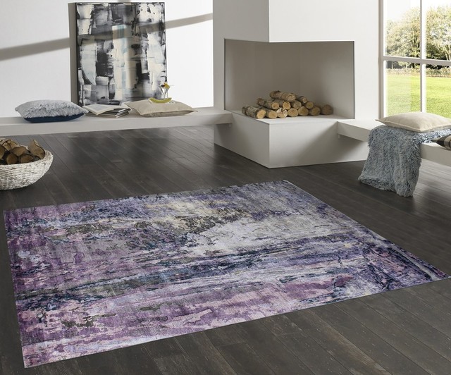 Pasargad Modern Hand Knotted Bamboo Silk Area Rug 8 X10