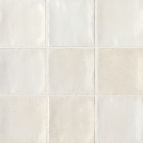 Celine 4" x 4" Glossy Porcelain Floor & Wall Tile, White (50-pack/5.38 sqft.)