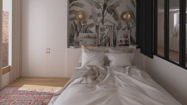 R&eacute;novation compl&egrave;te d'un appartement de 85m&sup2; - Paris 11&egrave;me bedroom