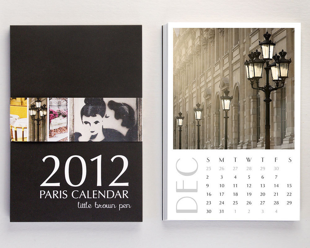 2012 Calendar Paris by Little Brown Pen