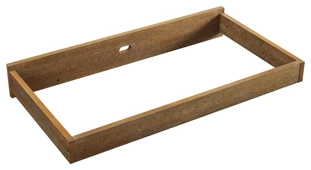 Baby Relax Bruckner Topper, Rustic Coffee Transitional Changing