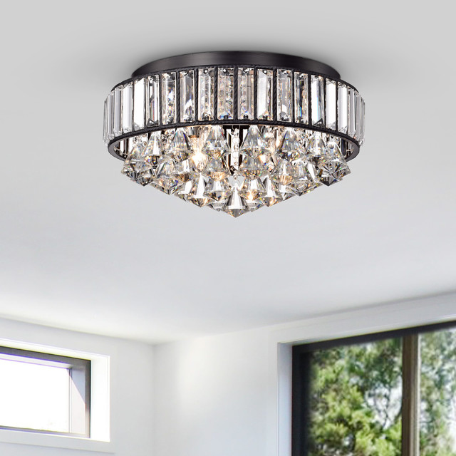 Aralia 4 Light Flush Mount Contemporary Flush Mount Ceiling Lighting By Gzn Warehouse