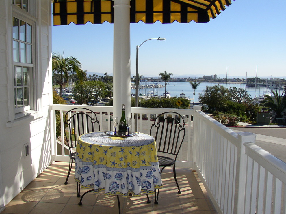 This is an example of a beach style balcony in San Diego.