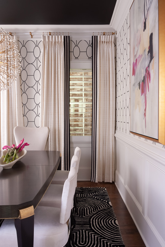 Dining room - transitional dining room idea in Atlanta