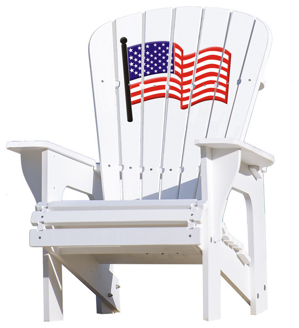Adirondack Chair USA Flag Contemporary Adirondack Chairs by Key