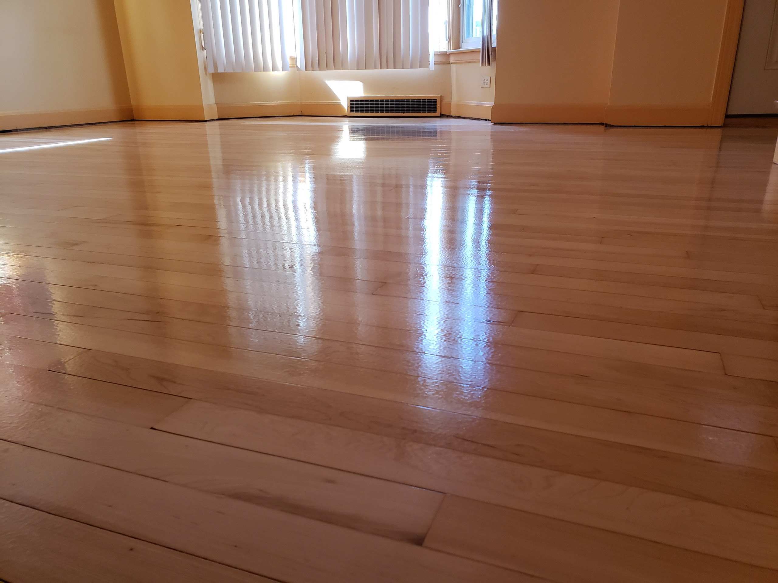 Chicago , maple floors , finished with Bona Traffic matte