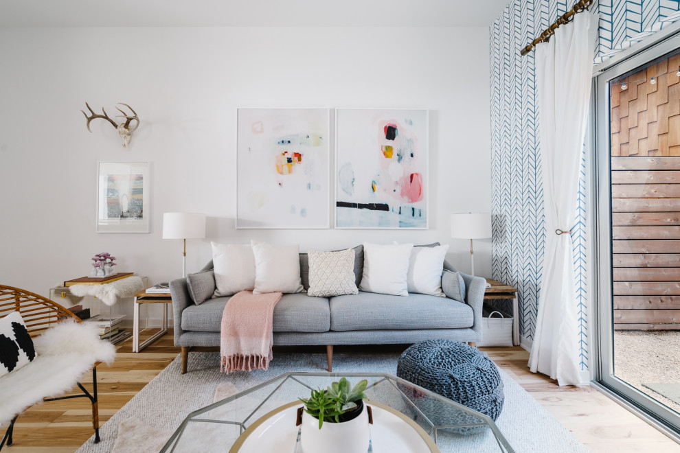 Modern Scandinavian Farmhouse - Scandinavian - Living Room - San ...