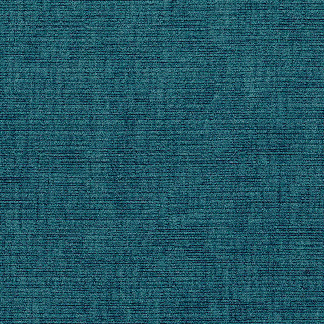 Deep Sea Blue Texture Solids Plain Woven Chenille Upholstery Fabric