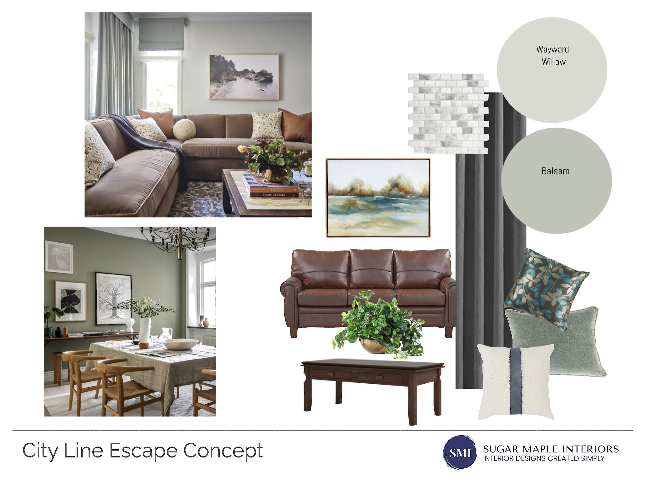 Living and Dining Concept Board