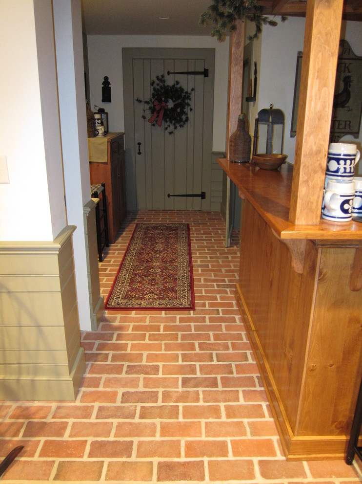 This is an example of a traditional hallway in Philadelphia.