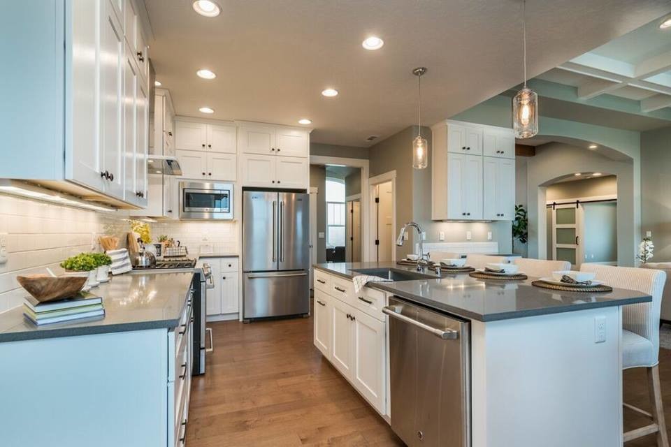 Inspiration for a transitional kitchen remodel in Seattle