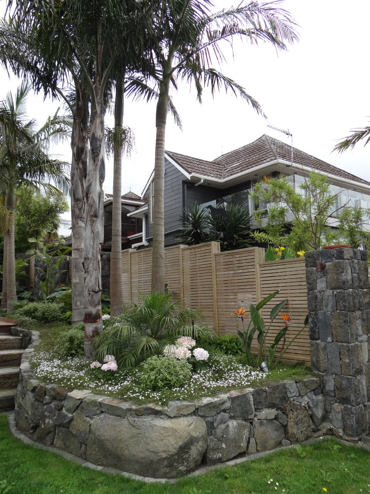 Photo of a tropical garden in Auckland.