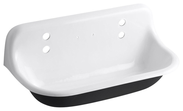 Kohler K-3200 Brockway 36" Trough-Style Wall Mounted Utility Sink - White